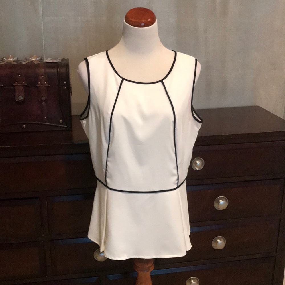 Calvin Klein Perfect Blouse w/Pemplum